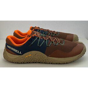 Merrell Men's Trail Glove 7 Vibram Barefoot Running Shoes Sz 10 Brown Orange